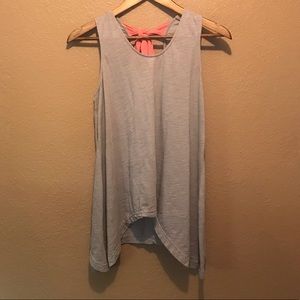 Matilda Jane Sz small tunic gray with coral ties